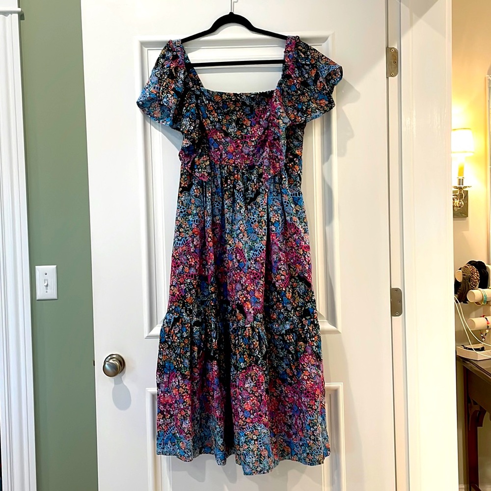 Anthropologie Clementina Eyelet Maxi Dress - Picture 3 of 12